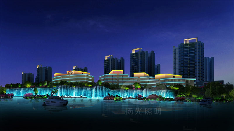 河岸夜景燈（dēng）光工程設計效（xiào）果圖（tú）