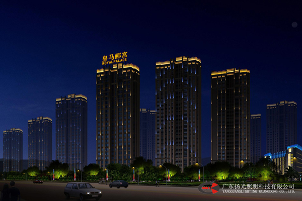 聯華國際：東莞皇馬酈宮夜景照（zhào）明